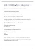 CAP - GS839 Key Terms & Questions well answered graded A+