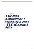 LML4805 Assignment 1 Semester 2 2024 - DUE 16 August 2024