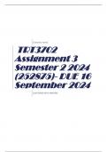 TRT3702 Assignment 3 Semester 2 2024 (252875)- DUE 16 September 2024