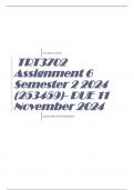 TRT3702 Assignment 6 Semester 2 2024 (253459)- DUE 11 November 2024