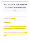 ACCT 427 - CH.1 &2 EXAM QUESTIONS  WITH VERIFIED ANSWERS { GRADED  A+} 