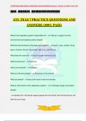 ATI- TEAS 7 PRACTICE QUESTIONS AND ANSWERS (100% PASS)