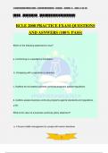 BCLE 2000 PRACTICE EXAM QUESTIONS AND ASNWERS (100% PASS)