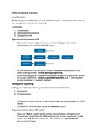 Samenvatting HRM leerjaar 2