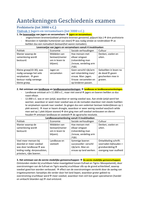 Samenvatting van de examenkatern en alle kenmerkende aspecten uitgewerkt