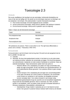 Samenvattingen Chemie Toxicologie 2.3