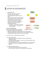 BGZ2221/BGZ2021 biologie en gezondheid: leven in evenwicht