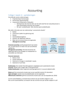 Accounting samenvatting 12 colleges