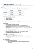 Beste samenvatting Taallab 1! (Portaal H1, 4, 5 & 8)