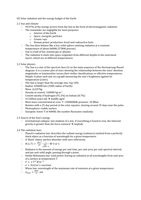 Summery H2 Solar radiation and the energy budget of the earth 