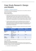 Kwalitatieve Onderzoeksmethodologie 'Case Study Research' Samenvatting