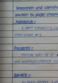 chromatography experiment