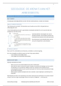 Samenvatting van boek 'De arena's van het arbeidsbestel' - inleiding tot de sociologie van arbeid en arbeidsverhoudingen'