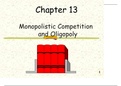 Monopolistic Competition and Oligopoly