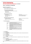 MNM3714 E-Marketing Full Notes