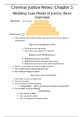 Criminal Justice Notes Chapter One: Crime and Justice in the United States