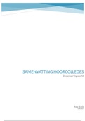 Samenvatting Ondernemingsrecht van ALLE HOORCOLLEGES T/M WEEK 6