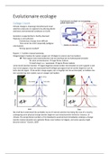 evolutionaire ecologie samenvatting colleges met aantekeningen en slides (nederlands en engels)