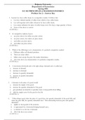 ECONOMICS Sample Exam w/ Answers