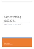 Samenvatting GGZ2021 Kinder en Jeugd Psychopathologie