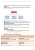 Summary of chapters 1 till 12 Foundations of Marketing