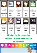 VOLLEDIG Historisch dossier Kenmerkende aspecten met verplichte voorbeelden!