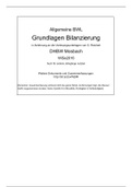 Bilanzierung - Zusammenfassung