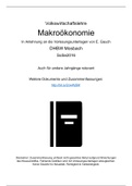 VWL Makroökonomie - Zusammenfassung