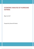 ECONOMIC ANALYSIS OF HURRICANE KATRINA