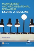 MULLINS ORGANISATIONAL BEHAVIOUR