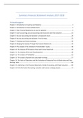 Summary Financial Statement Analysis 2017-2018