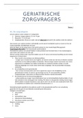 Samenvatting geriatrische zorgvragers