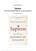 Samenvatting 'Sapiens: Een kleine geschiedenis van de mensheid' door Yuval Noah Harari