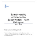 Internationaal Zakenwezen Samenvatting