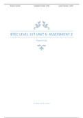 BTEC LEVEL 3 IT UNIT 6 A2