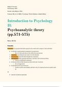 Psychoanalytic Theory