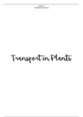 TRANSPORT IN PLANTS