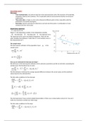 Samenvatting Introduction to Econometrics