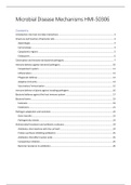 HMI-50306 Microbial Disease Mechanisms summary