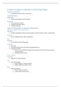 Macro Molecules - The Four Fundamental Molecules of The Human Body Broken Down (Background Information of A&P I)