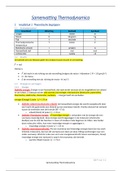 Samenvatting van de theorie thermodynamica