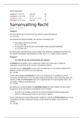 Samenvatting recht - blok 2