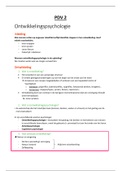 Samenvatting ontwikkelingspsychologie