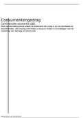 Consumentengedrag Samenvatting HVA Blok 2 Commerciële economie Jaar 1 Gehele stof incl leerdoelen!!