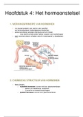 Fysiologie: Hoofdstuk 4 (Het hormoonstelsel)