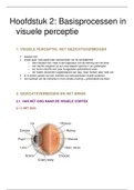 Psychologische Functieleer 1: Hoofdstuk 2 (Basisprocessen in visuele perceptie)