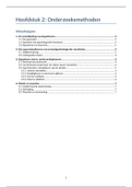 Sociale Psychologie: Hoofdstuk 2 (Onderzoeksmethoden)