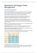 Operations and Supply Chain Management H4, H5, H6, H9, H10, H18, H21, H22