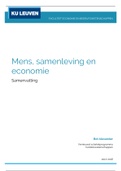 Samenvatting mens, samenleving en economie