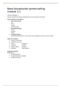 Samenvatting Basis bouwtechniek module 1.1